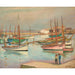 Reproduktion des Gemäldes Häuser am Hafen auf der Insel Yeu - Henri Lebasque