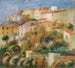 Häuser auf einem Hügel - Pierre-Auguste Renoir — Ansicht des Kunstwerks