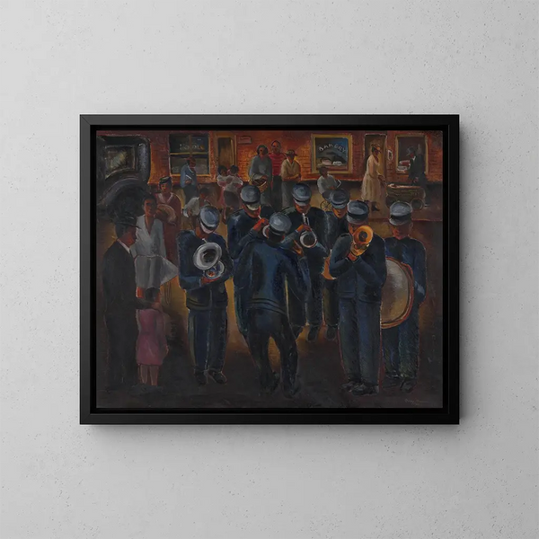 Orchestre des orphelins de Harlem - Malvin Gray Johnson — gerahmtes Bild an der Wand
