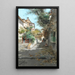 Straßenszene in Granada - Manuel García y Rodríguez — gerahmtes Bild an der Wand