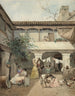 Eine Hofszene in Sevilla - Manuel Ussel de Guimbarda — Ansicht des Kunstwerks