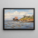 Sonniger Tag an der Wolga - Manuil Khristoforovich Aladzhalov — gerahmtes Bild an der Wand