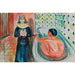 Reproduktion des Gemäldes Marat im Bad und Charlotte Corday Edvard Munch - Edvard Munch