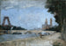 La Tour Eiffel en construction vue du quai de la Conférence - Marc Marie Georges Mouclier — Ansicht des Kunstwerks