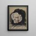 Madame Vendrys, Großmutter des Künstlers - Marcel Baschet — gerahmtes Bild an der Wand