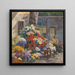 Blumenmarkt in Menton, Côte d'Azur - Anna De Weert — Wandpräsentation des Kunstwerks