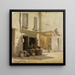 Markt für Früchte in Venedig - Gustav Schnleber — gerahmtes Bild an der Wand