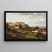 Ansicht des Kazimierz-Palastes vom Powiśle aus - Marcin Zaleski — gerahmtes Bild an der Wand