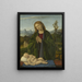 La Madone adorant l'Enfant - Marco Basaiti — gerahmtes Bild an der Wand