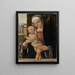 Jungfrau mit Kind - Marco Basaiti — gerahmtes Bild an der Wand