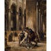 Reproduktion des Gemäldes Marguerite in der Kirche (Goethe, Faust, erster Teil, Szene in der Kathedrale) - Eugène Delacroix