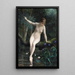 Junge Frau beim Baden - Marguerite Arosa — gerahmtes Bild an der Wand