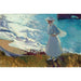 Reproduktion des Gemäldes Maria am Strand in Biarritz von Joaquín Sorolla