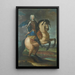 Carlo Emanuele III à cheval - Maria Giovanna Clementi — gerahmtes Bild an der Wand