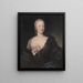 Portrait von Teresa Agnese Doria di Ciri Marchesa del Maro 1721-1764 Urgroßmutter von Camillo Benso Graf von Cavour - Maria Giovanna Clementi — gerahmtes Bild an der Wand