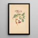 L Baum Rocu mit Raupen, Nachtfaltern und Schmetterlingen - Maria Sibylla Merian — gerahmtes Bild an der Wand