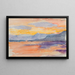Landschaft mit Berg unter Abendhimmel - Maria Wiik — gerahmtes Bild an der Wand