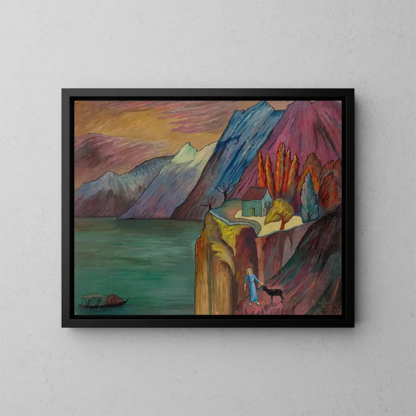 Abgrund - Marianne von Werefkin — gerahmtes Bild an der Wand