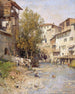 Landschaft mit einem Dorf am Rande von Rom - Mariano Barbasán — Ansicht des Kunstwerks