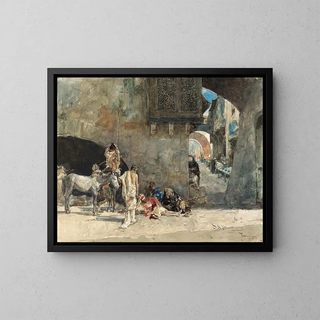 Mariano Fortuny Marsal - A Street in Tangiers.webp