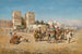 Caravane, die von Bab al-Nasr Kairo abfährt - Mariano de Franceschi — Ansicht des Kunstwerks