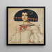 Marie, die Tochter des Künstlers, in Velázquez-Kleid - Franz von Stuck — gerahmtes Bild an der Wand