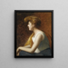 Portrait der Profilaufnahme einer jungen Frau - Marie-Augustin Zwiller — gerahmtes Bild an der Wand
