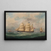 Le John Paterson en trois positions au large du Havre - Marie-Edouard Adam — gerahmtes Bild an der Wand