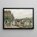 Der Quai aux Fleurs - Marie-François Firmin-Girard — gerahmtes Bild an der Wand