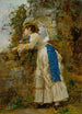 Elegantes Gemälde mit Sonnenschirm - Marie-François Firmin-Girard — Ansicht des Kunstwerks