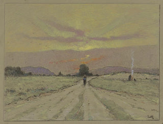 Weg bei Sonnenuntergang - Marie-Joseph Léon Clavel Iwill — Ansicht des Kunstwerks
