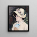 La Parisienne, Porträt von Irma, Modell an der Académie Julian - Marie Bashkirtseff — gerahmtes Bild an der Wand