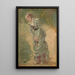 Studie von Frau und Blumen - Marie Bracquemond — gerahmtes Bild an der Wand
