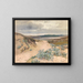 Landschaft aus Dünen in der Bretagne - Marie Egner — gerahmtes Bild an der Wand