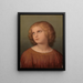 Kopf eines Kindes - Marie Ellenrieder — gerahmtes Bild an der Wand