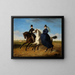Portrait des Generals Krieg von Hochfelden und seiner Frau auf dem Pferd - Marie Ellenrieder — gerahmtes Bild an der Wand