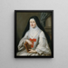 Madame de Montpeyroux Äbtissin von Port-Royal de Paris 14. Arrondissement - Marie Parrocel — gerahmtes Bild an der Wand