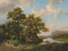 Bateaux sur un lac, paysage d'été - Marinus Adrianus Koekkoek — Ansicht des Kunstwerks