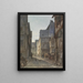 Vue de Pünderich sur la Moselle - Marinus van Reymerswaele — gerahmtes Bild an der Wand