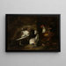 Basse-cour avec paon et paonne - Mario Nuzzi — gerahmtes Bild an der Wand