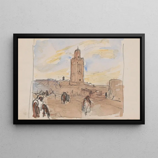 Marius Bauer - Koutoubia Moskee in Marrakech.webp