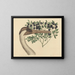 Die kanadische Kranich Ardea americana - Mark Catesby — gerahmtes Bild an der Wand