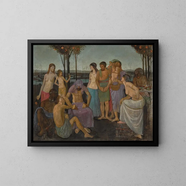 Allegorie - Mark Gertler — gerahmtes Bild an der Wand