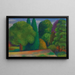 Landschaft mit Baumreihe - Mark Gertler — gerahmtes Bild an der Wand