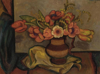 Tulpen und Mimose - Mark Gertler — Ansicht des Kunstwerks