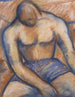 Boxer sitzend - Mark Gertler — Ansicht des Kunstwerks