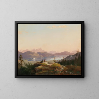 Marko Pernhart - A view of Lake Wrthersee with Maria Loretto and Freyenthurn Castle.webp