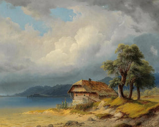 Markus Pernhart - St Ruprecht near Klagenfurt Lake Wrthersee A Fishing Hut.webp