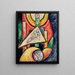 Abstraktion - Marsden Hartley — gerahmtes Bild an der Wand