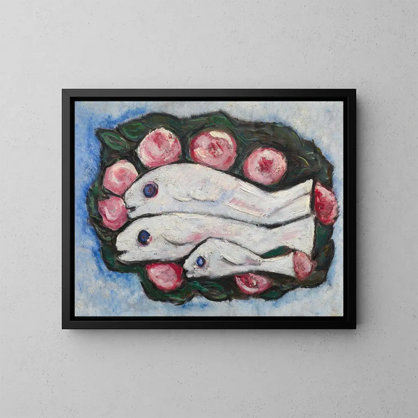Bankett im Schweigen - Marsden Hartley — gerahmtes Bild an der Wand